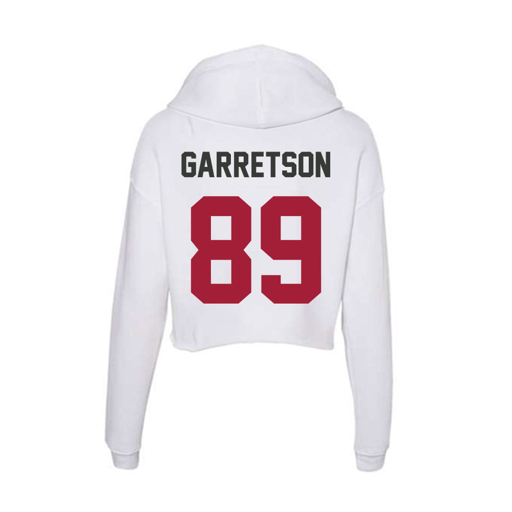 Arkansas - NCAA Football : Gavin Garretson - Women's Crop Fleece Hoodie-1