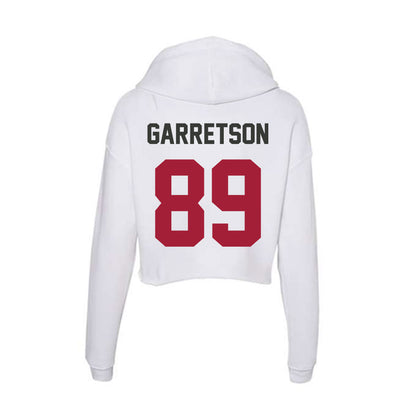 Arkansas - NCAA Football : Gavin Garretson - Women's Crop Fleece Hoodie-1