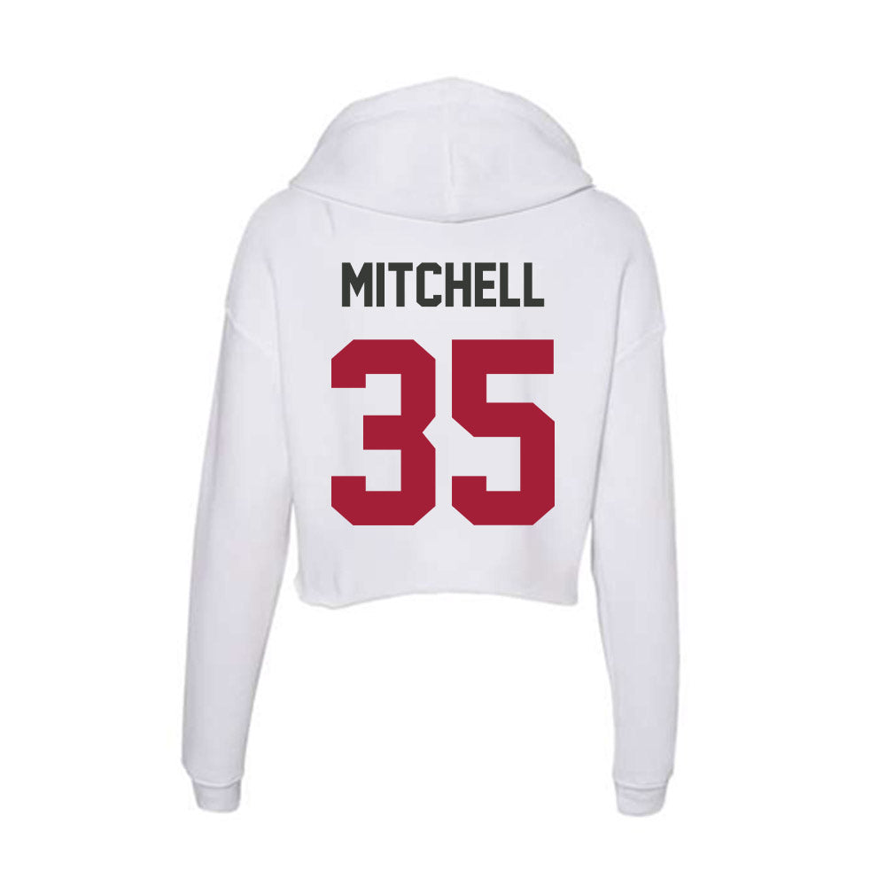 Arkansas - NCAA Baseball : Cayden Mitchell - Women's Crop Fleece Hoodie-1