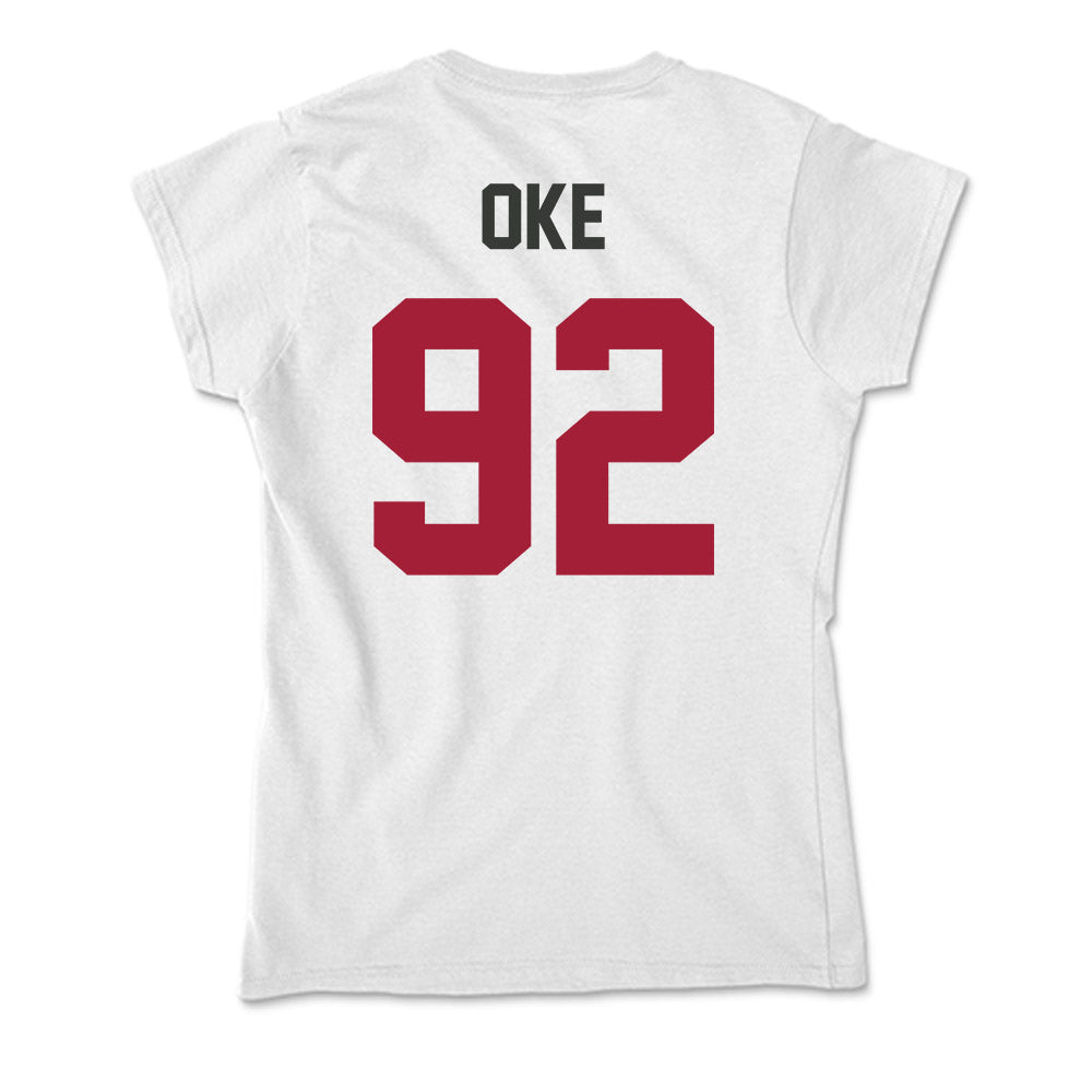 Arkansas - NCAA Football : David Oke - Soft Style Women’s T-Shirt-1