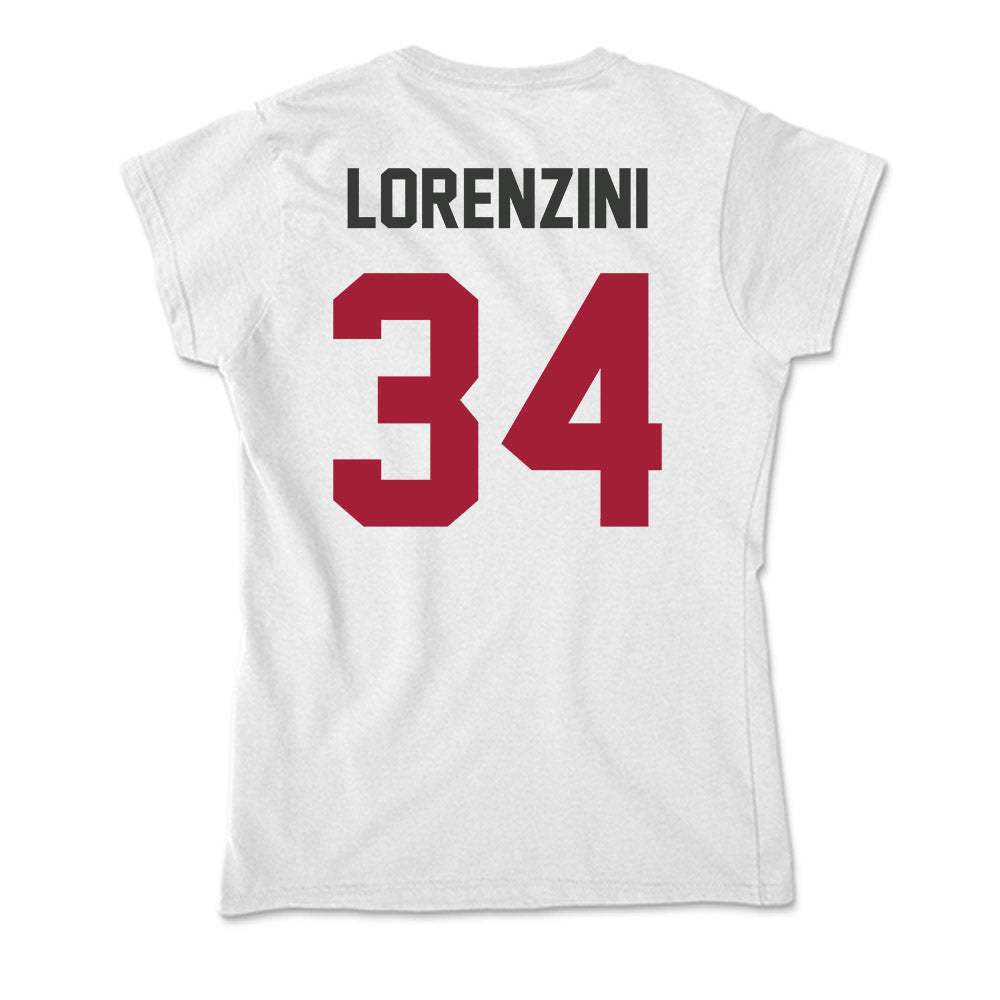 Arkansas - NCAA Baseball : Joey Lorenzini - Soft Style Women’s T-Shirt-1