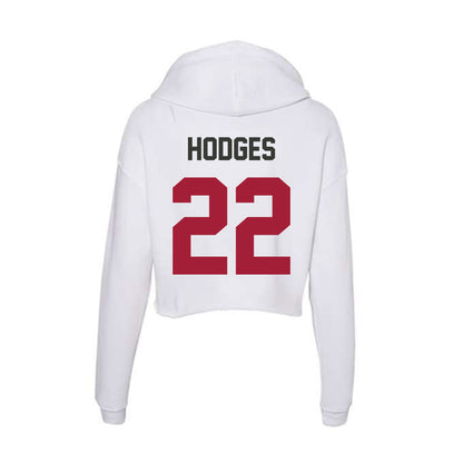 Arkansas - NCAA Football : Tj HODGES - Women's Crop Fleece Hoodie-1