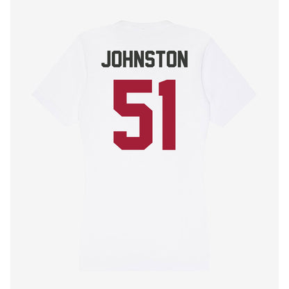 Arkansas - NCAA Football : Adam Johnston - Women's V-Neck T-Shirt-1