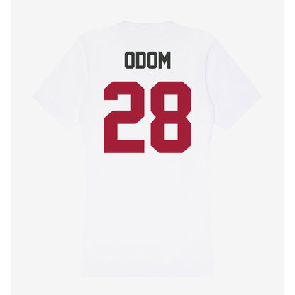 Arkansas - NCAA Football : Trajen Odom - Women's V-Neck T-Shirt-1