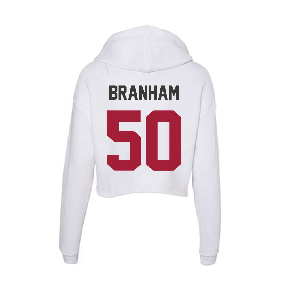 Arkansas - NCAA Football : Kobe Branham - Women's Crop Fleece Hoodie-1
