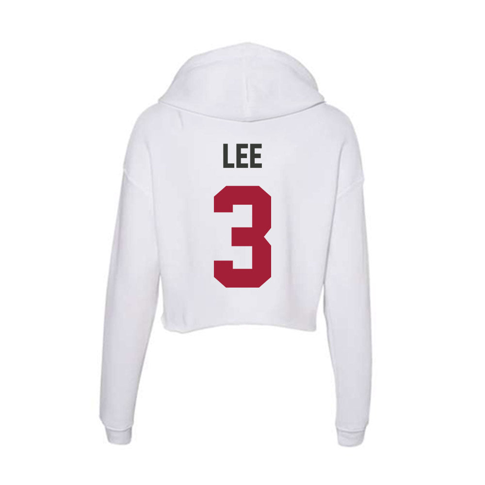 Arkansas - NCAA Football : Braydon Lee - Women's Crop Fleece Hoodie-1
