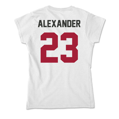 Arkansas - NCAA Women's Volleyball : Aleki Alexander - Soft Style Women’s T-Shirt-1