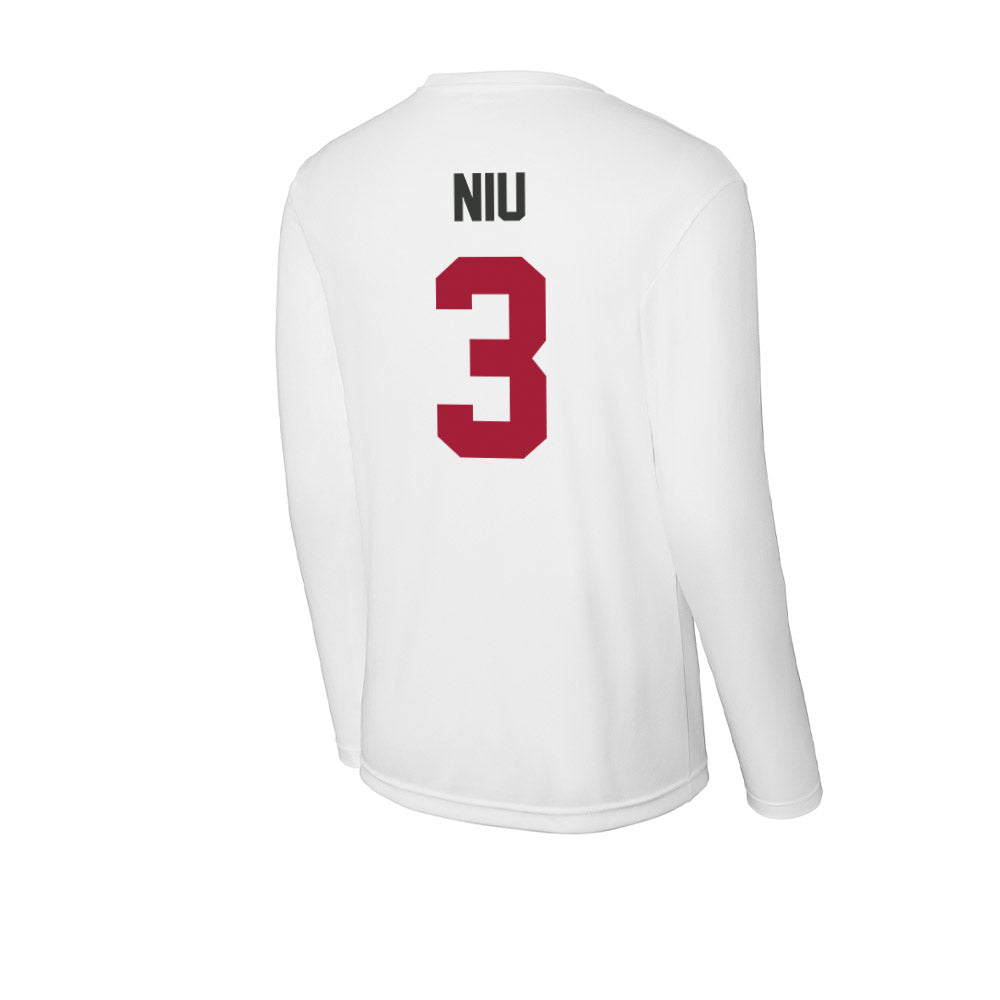 Arkansas - NCAA Women's Volleyball : Livia Niu - Activewear Long Sleeve T-Shirt-1