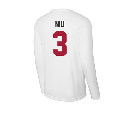 Arkansas - NCAA Women's Volleyball : Livia Niu - Activewear Long Sleeve T-Shirt-1