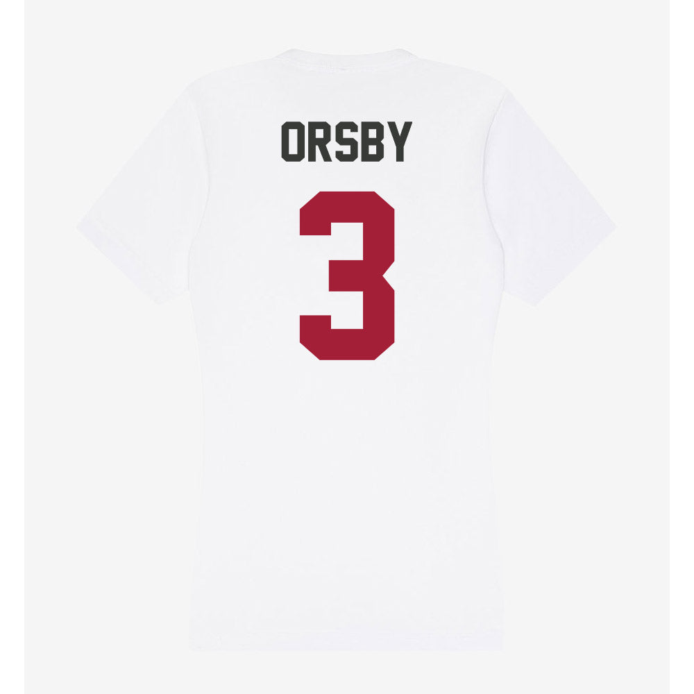 Arkansas - NCAA Women's Basketball : Allanah Orsby - Women's V-Neck T-Shirt-1
