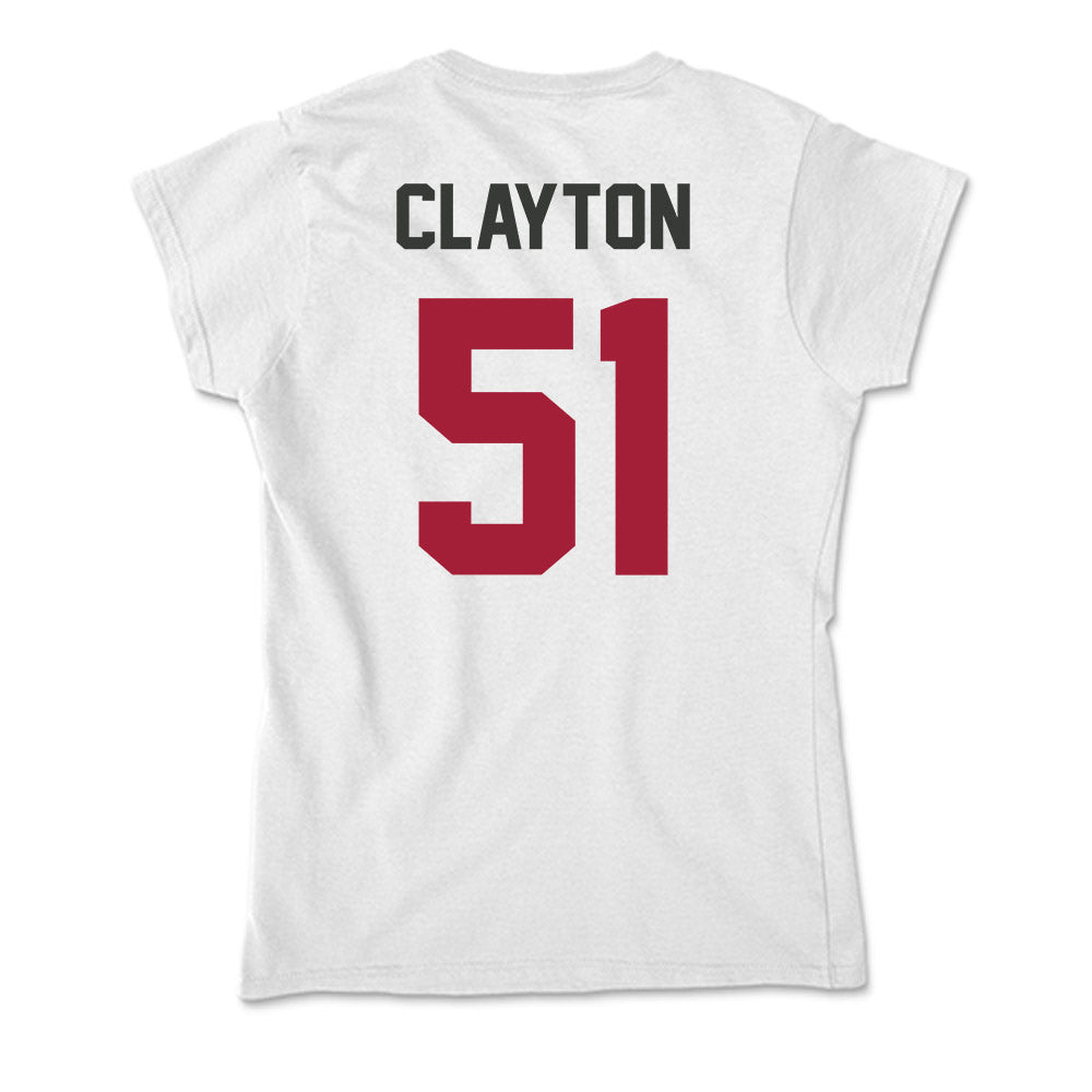 Arkansas - NCAA Football : Carey Clayton - Soft Style Women’s T-Shirt-1