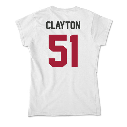 Arkansas - NCAA Football : Carey Clayton - Soft Style Women’s T-Shirt-1