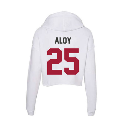 Arkansas - NCAA Baseball : Kuhio Aloy - Women's Crop Fleece Hoodie-1