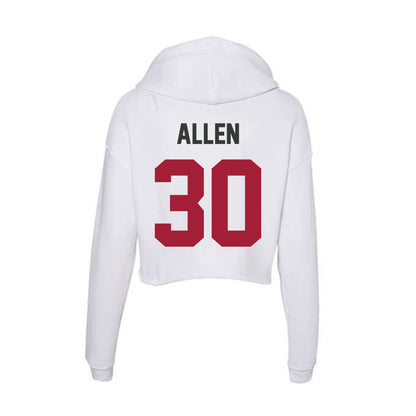 Arkansas - NCAA Football : J’Lynn Allen - Women's Crop Fleece Hooded Sweatshirt-1
