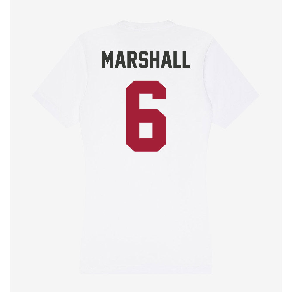 Arkansas - NCAA Football : Chris Marshall - Women's V-Neck T-Shirt-1