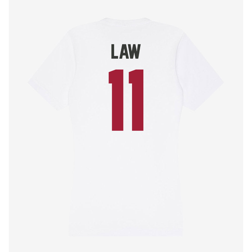 Arkansas - NCAA Women's Volleyball : Elsie Law - Women's V-Neck T-Shirt-1