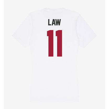 Arkansas - NCAA Women's Volleyball : Elsie Law - Women's V-Neck T-Shirt-1