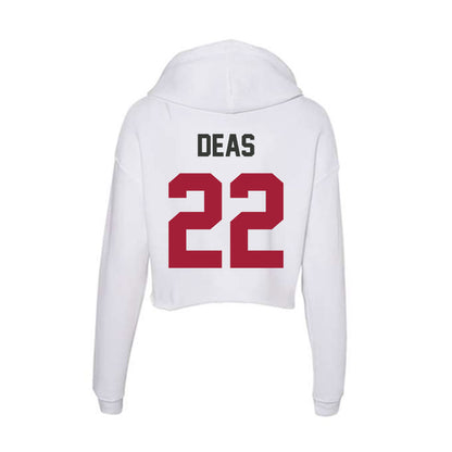 Arkansas - NCAA Women's Basketball : Bonnie Deas - Women's Crop Fleece Hoodie-1