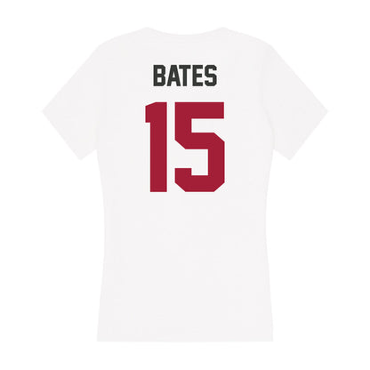 Arkansas - NCAA Women's Basketball : Jada Bates - Women's V-Neck T-Shirt-1