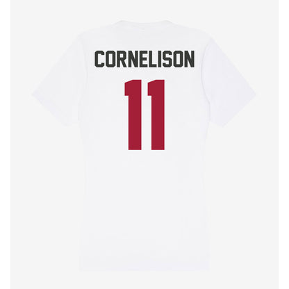 Arkansas - NCAA Baseball : Luke Cornelison - Women's V-Neck T-Shirt-1