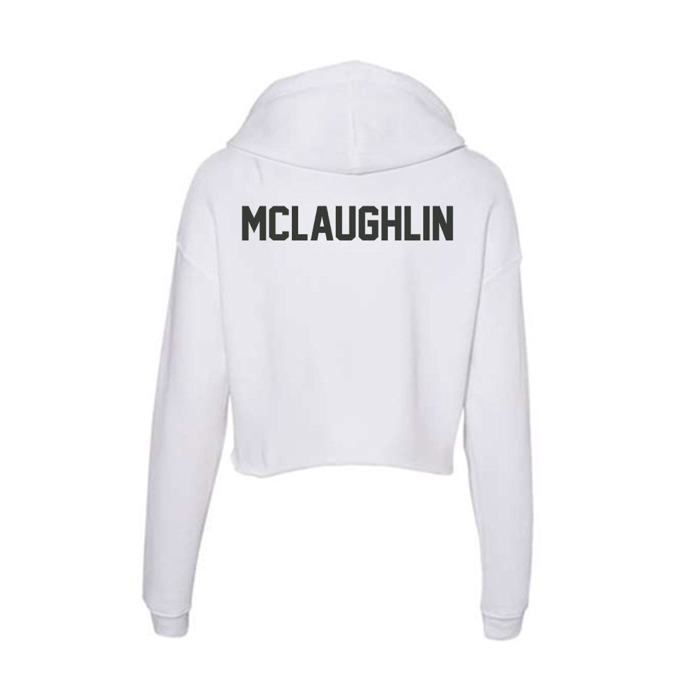 Arkansas - NCAA Men's Golf : Jackson McLaughlin - Women's Crop Fleece Hoodie-1