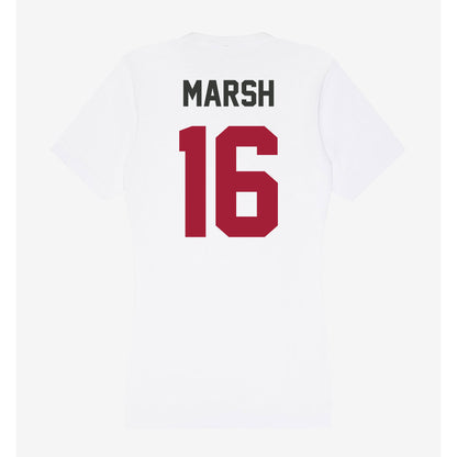 Arkansas - NCAA Football : Kourtlan Marsh - Women's V-Neck T-Shirt-1