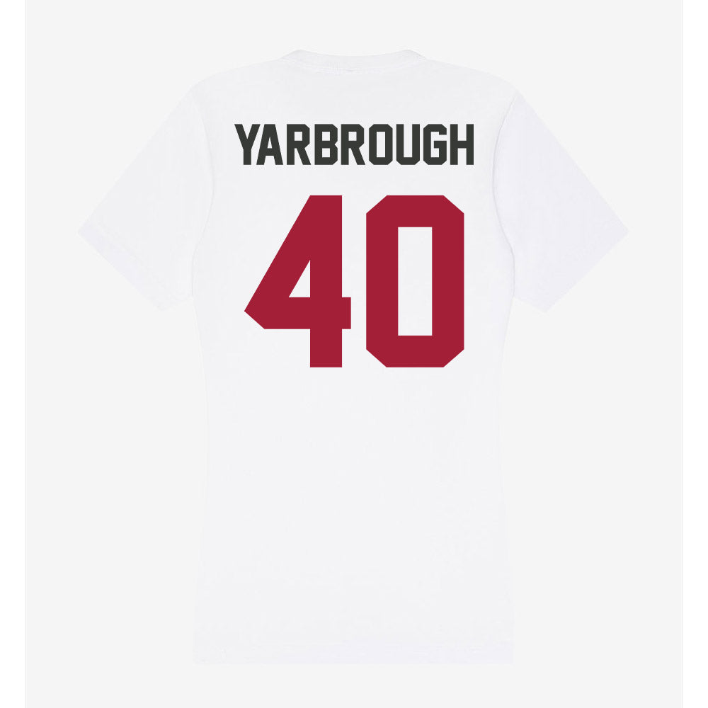 Arkansas - NCAA Football : Colton Yarbrough - Women's V-Neck T-Shirt-1