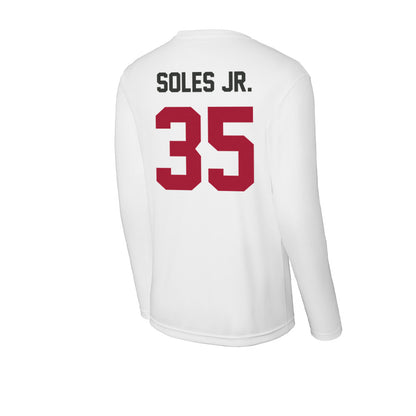 Arkansas - NCAA Football : Steven Soles Jr. - Activewear Long Sleeve T-Shirt-1