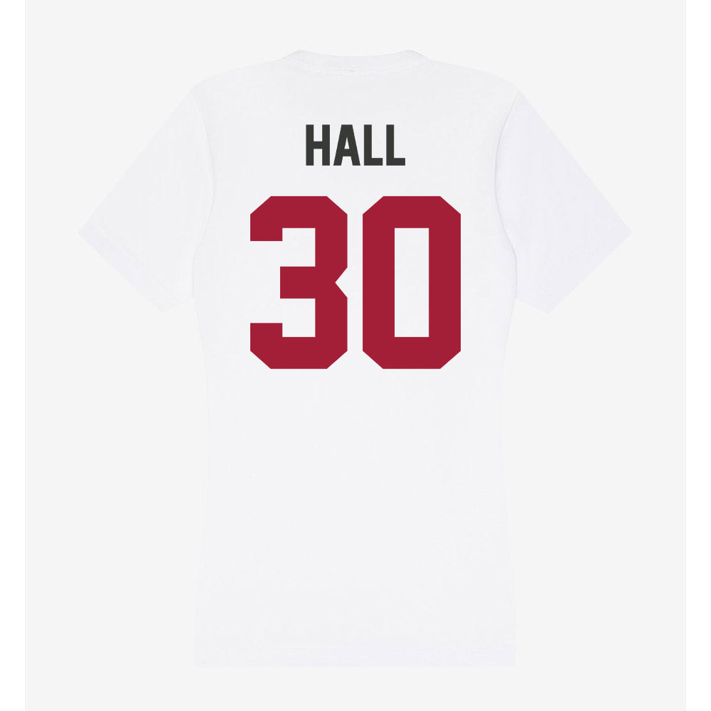 Arkansas - NCAA Softball : Khamari Hall - Women's V-Neck T-Shirt-1