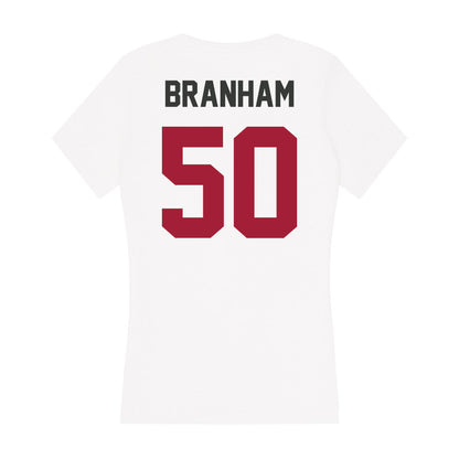 Arkansas - NCAA Football : Kobe Branham - Women's V-Neck T-Shirt-1