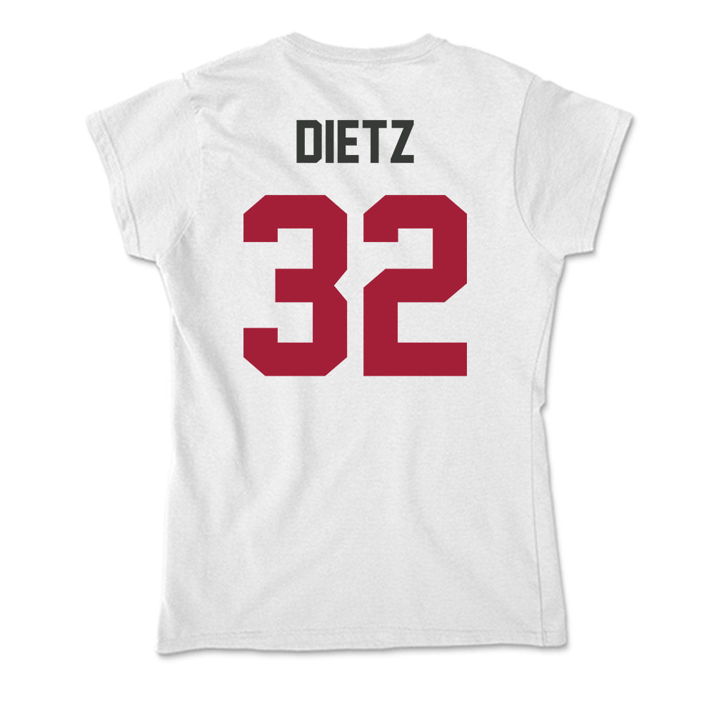 Arkansas - NCAA Baseball : Hunter Dietz - Soft Style Women’s T-Shirt-1