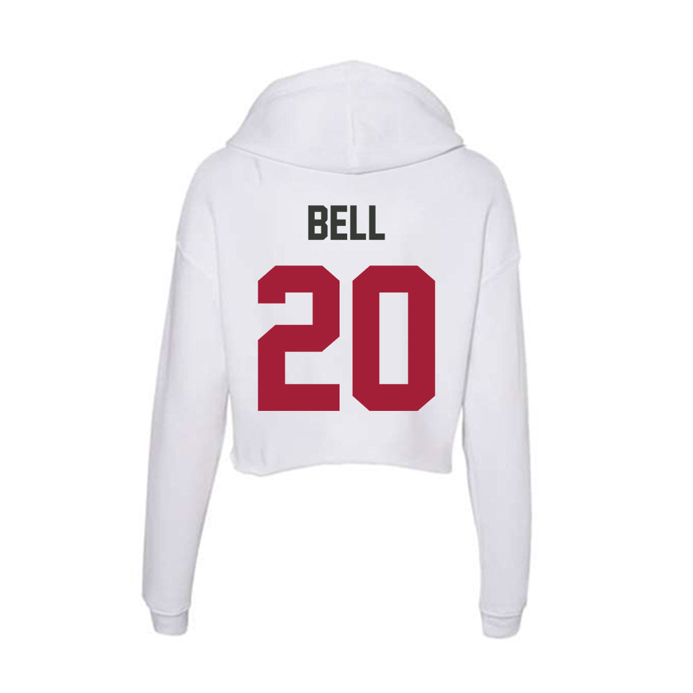 Arkansas - NCAA Softball : Tianna Bell - Women's Crop Fleece Hoodie-1