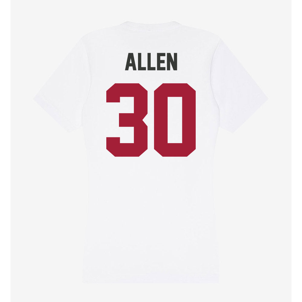 Arkansas - NCAA Football : J’Lynn Allen - Women's V-Neck T-Shirt-1