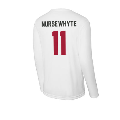 Arkansas - NCAA Women's Soccer : Aniyah Nurse-Whyte - Activewear Long Sleeve T-Shirt-1