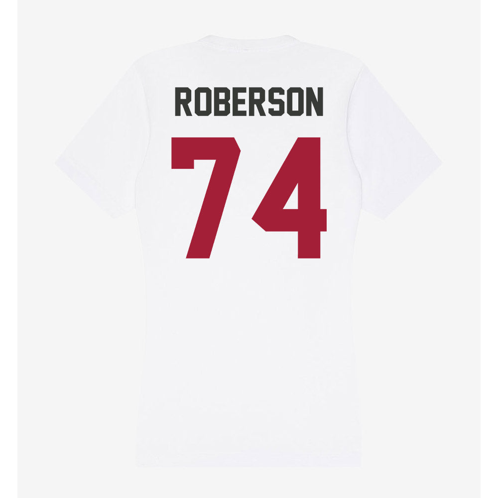 Arkansas - NCAA Football : Terence Roberson - Women's V-Neck T-Shirt-1