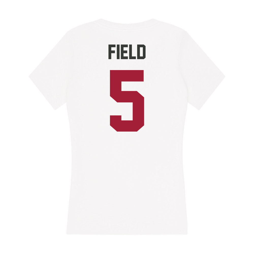 Arkansas - NCAA Women's Soccer : Bella Field - Women's V-Neck T-Shirt-1