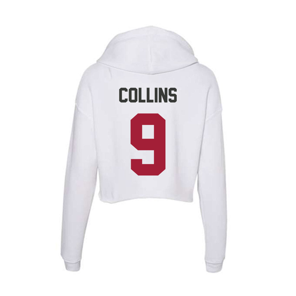 Arkansas - NCAA Football : Charleston Collins - Women's Crop Fleece Hoodie-1