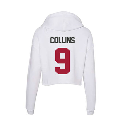 Arkansas - NCAA Football : Charleston Collins - Women's Crop Fleece Hoodie-1
