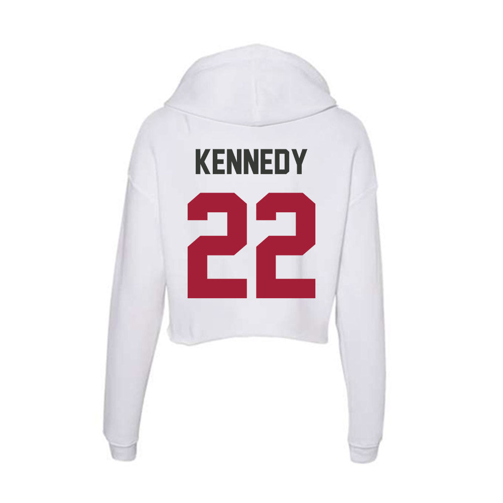 Arkansas - NCAA Softball : Dakota Kennedy - Women's Crop Fleece Hoodie-1