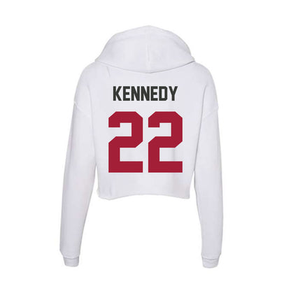 Arkansas - NCAA Softball : Dakota Kennedy - Women's Crop Fleece Hoodie-1
