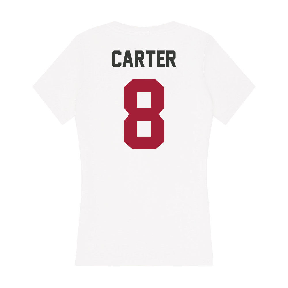 Arkansas - NCAA Women's Soccer : Kate Carter - Women's V-Neck T-Shirt-1