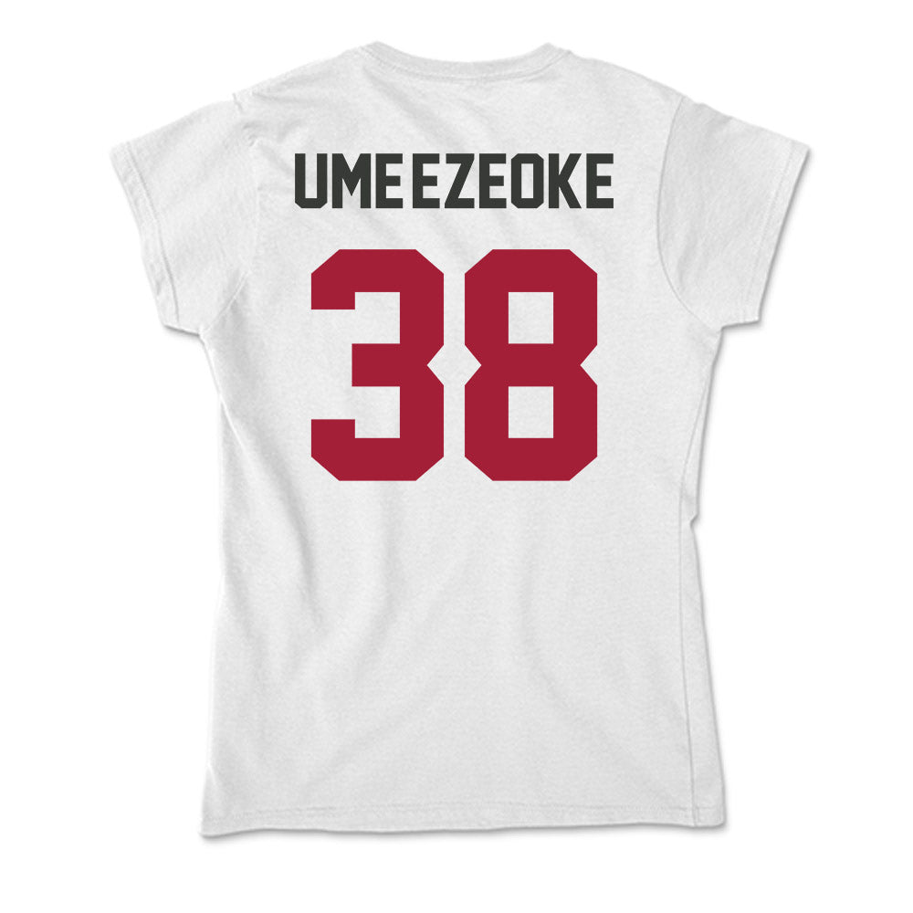 Arkansas - NCAA Football : Bradley Ume-Ezeoke - Soft Style Women’s T-Shirt-1