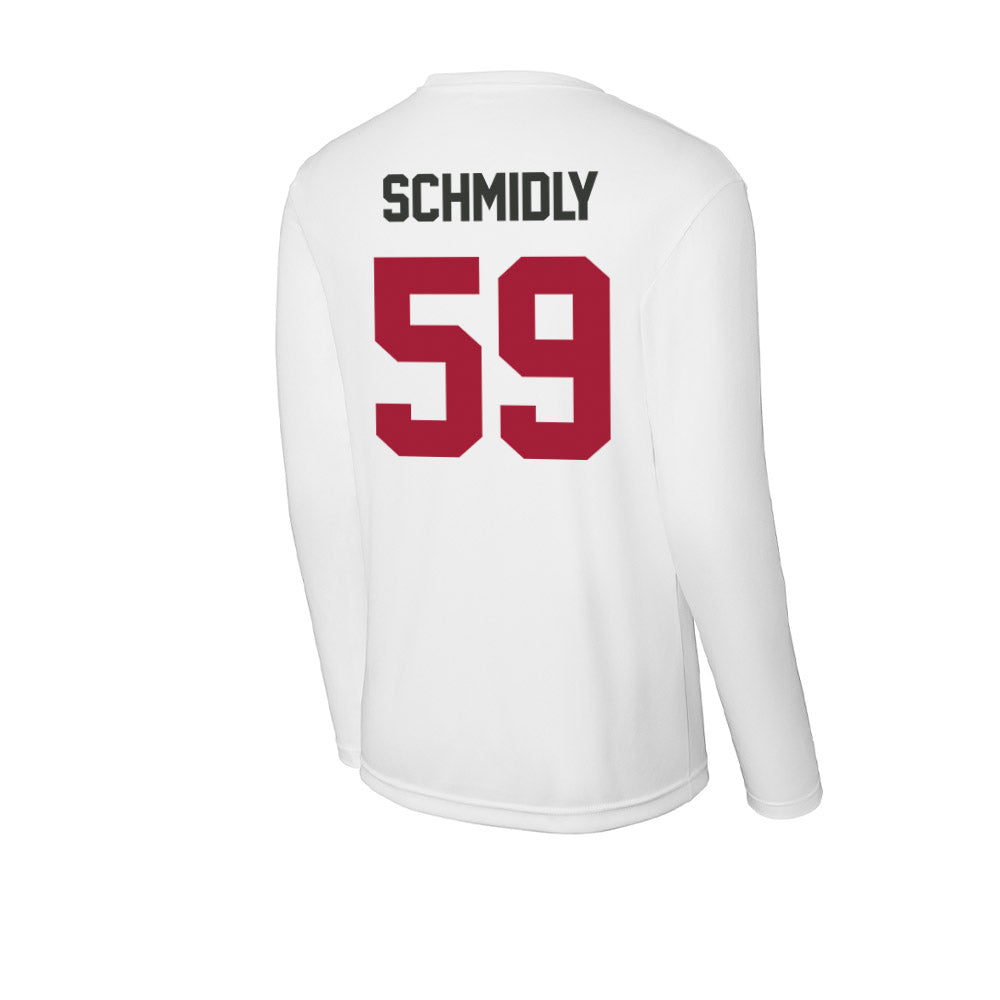 Arkansas - NCAA Football : Max Schmidly - Activewear Long Sleeve T-Shirt-1