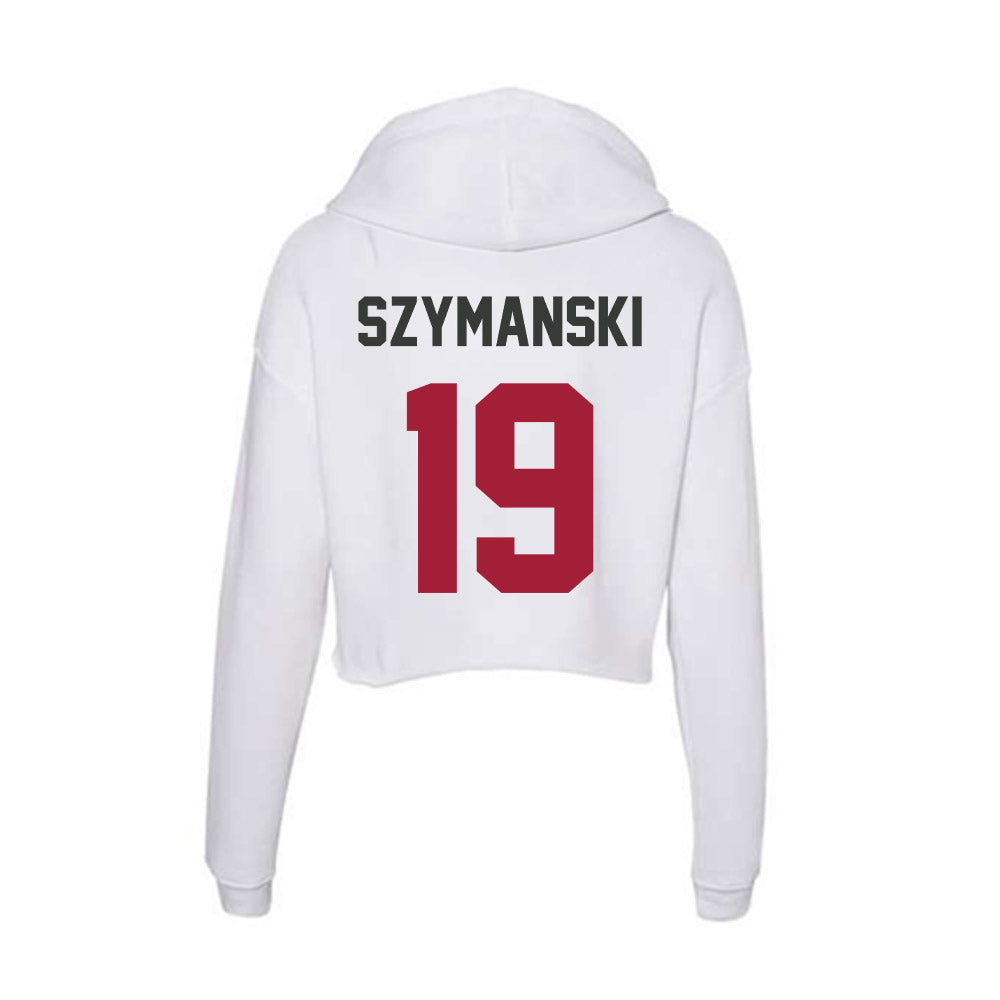 Arkansas - NCAA Women's Soccer : Paige Szymanski - Women's Crop Fleece Hoodie-1