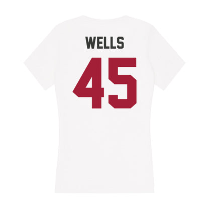 Arkansas - NCAA Softball : Jayden Wells - Women's V-Neck T-Shirt-1