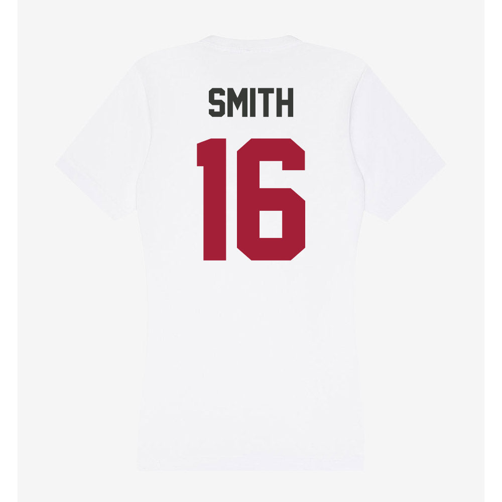 Arkansas - NCAA Women's Volleyball : Layla Smith - Women's V-Neck T-Shirt-1