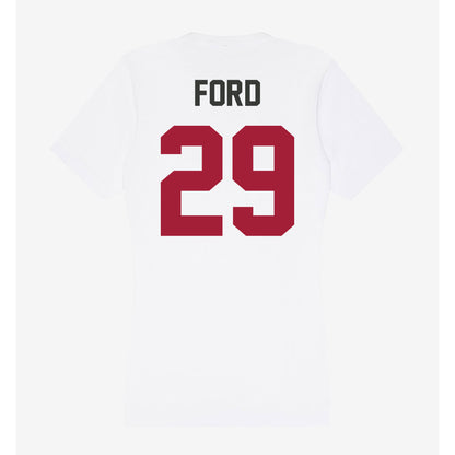 Arkansas - NCAA Football : Brandon Ford - Women's V-Neck T-Shirt-1