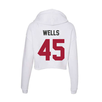 Arkansas - NCAA Softball : Jayden Wells - Women's Crop Fleece Hoodie-1
