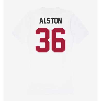 Arkansas - NCAA Football : Brian Alston - Women's V-Neck T-Shirt-1