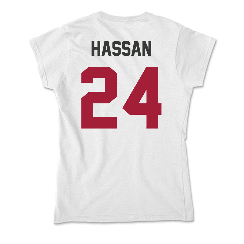 Arkansas - NCAA Women's Basketball : Aisha Hassan - Soft Style Women’s T-Shirt-1